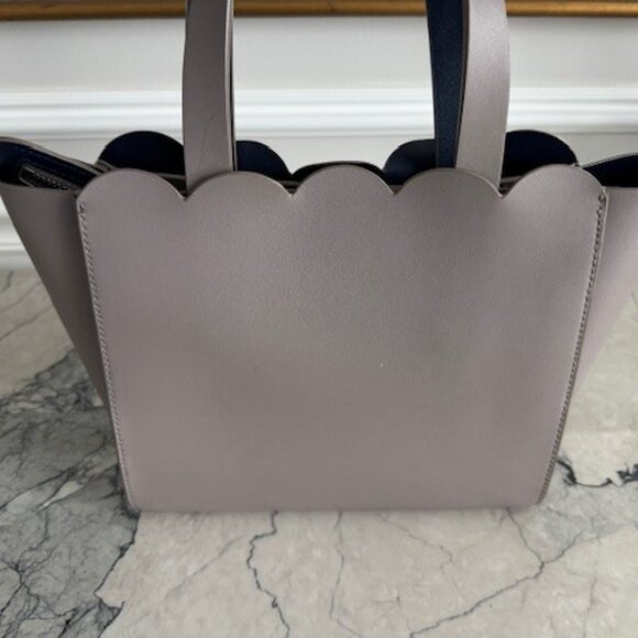 Kate Spade Smooth Taupe Leather Tote Crossbody. Medium sized. EUC. - Picture 3 of 7